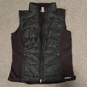 Eddie Bauer Black Quilted Vest